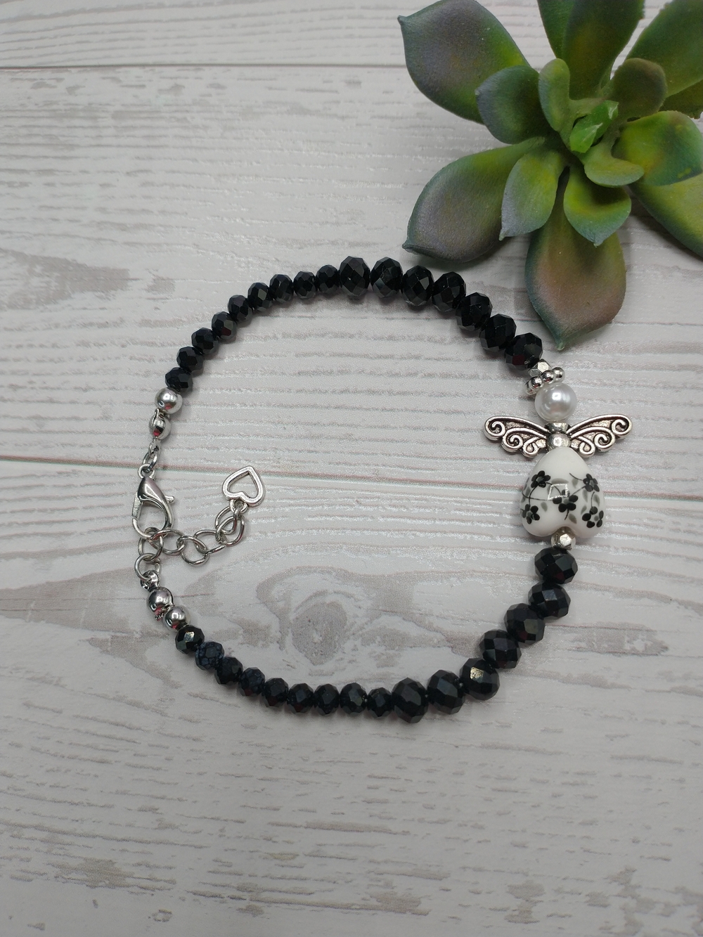 New Hand Crafted Beaded Angel Bracelet